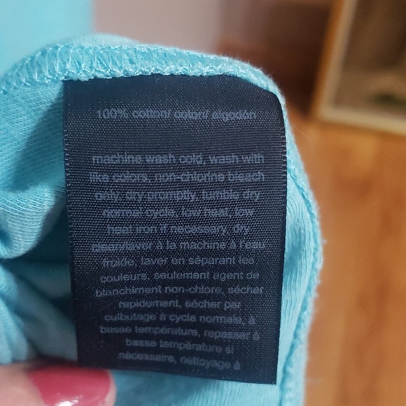 Tommy Hilfiger sea blue. Sz L, 3/4 length sleeve - Picture 6 of 7